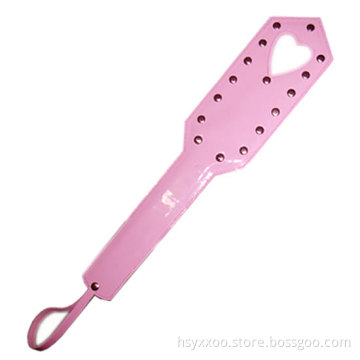 Pink Leather Cosplay Sex Game Toys Adult Product Factory Wholesale Sex Bondage Paddle for female
